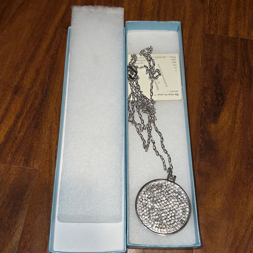 Touchstone Crystal Rock n Roll Pendant double sided